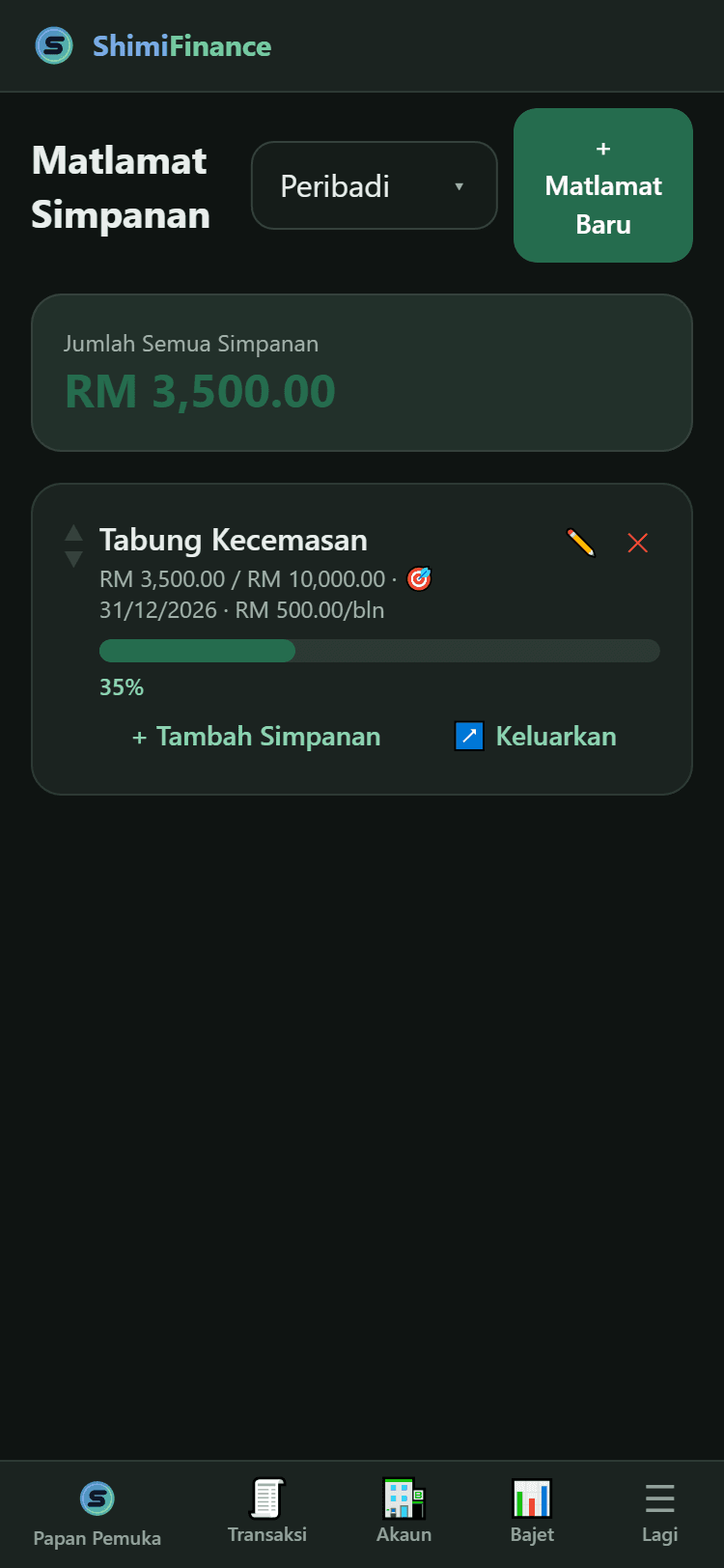Matlamat simpanan