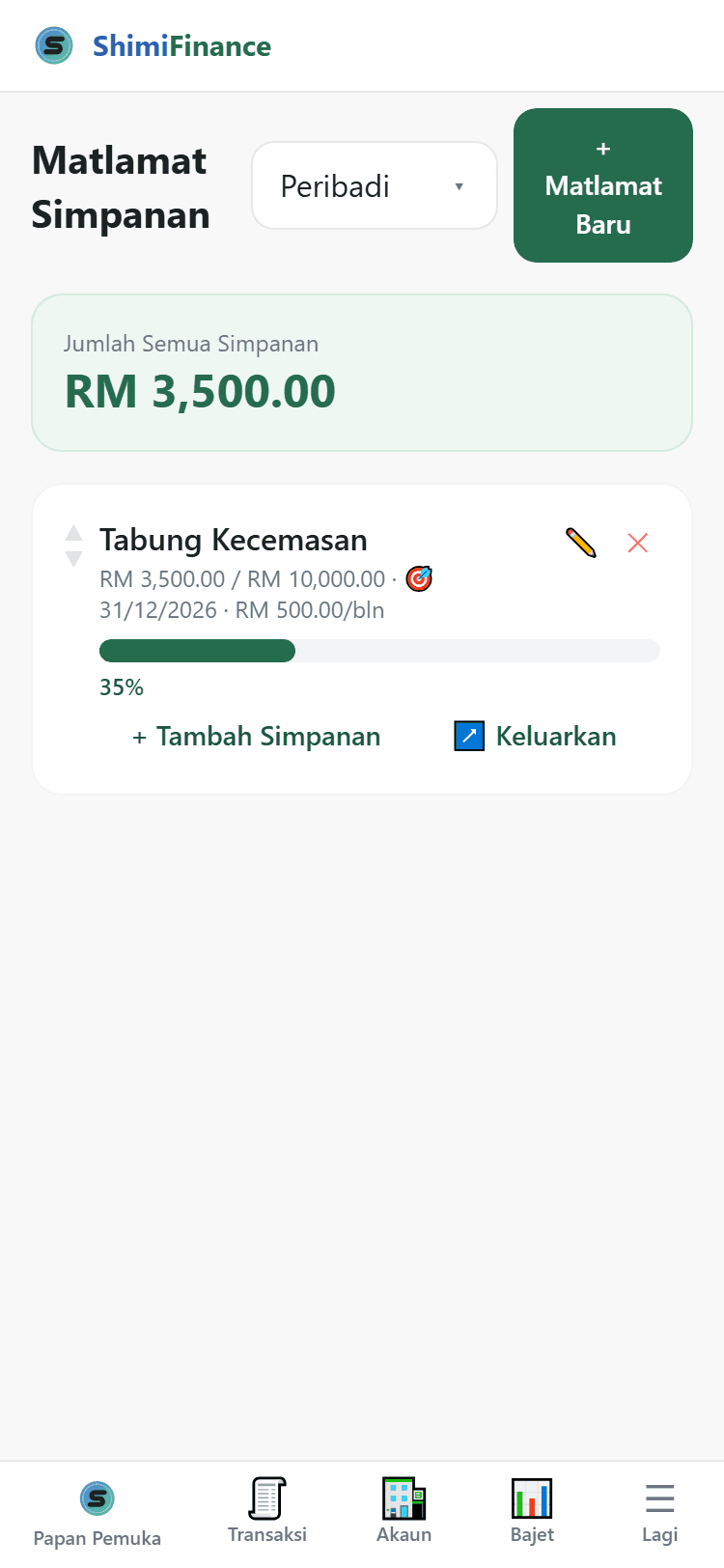 Matlamat simpanan